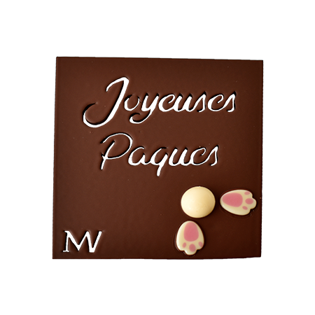 Carré Joyeuse Pâques noir