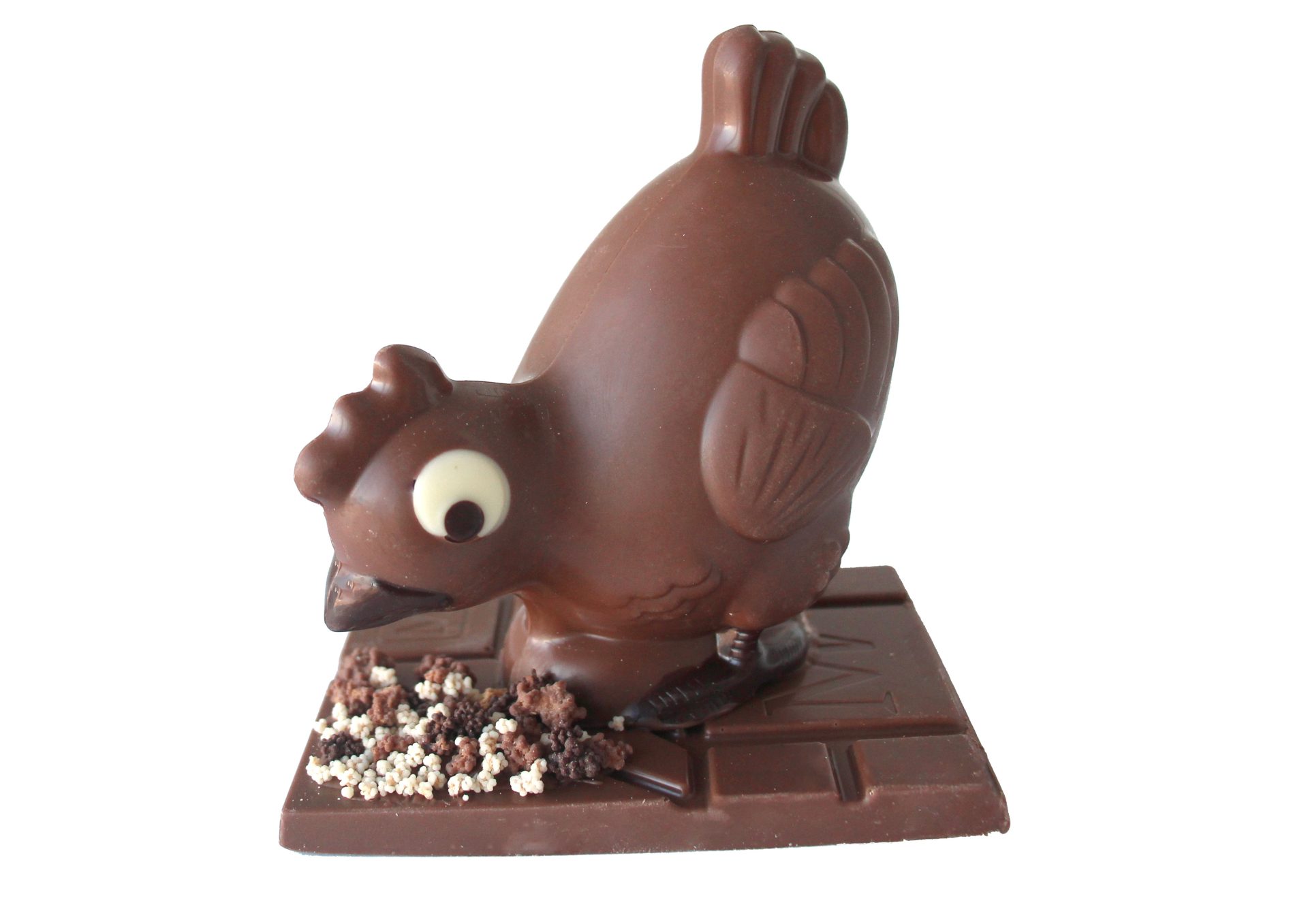 Poule qui cicore Lait